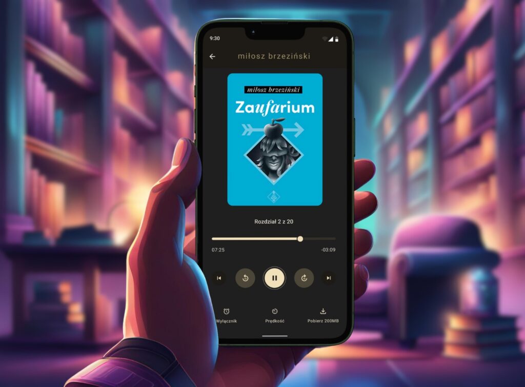 aplikacja mobilna milosz brzezinski player audiobook